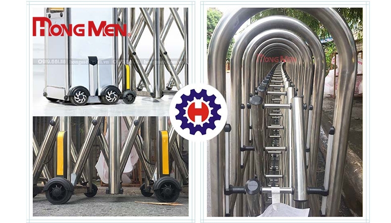 Đâu là chi tiết dễ dàng nhận biết cổng xếp inox 304 chất lượng?
