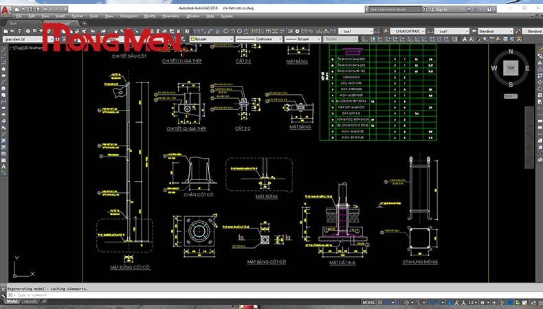 Download DWG CỘT CỜ INOX Full Linh Kiện Chi Tiết – Tải Miễn Phí File Cad Cột Cờ 3 Đoạn