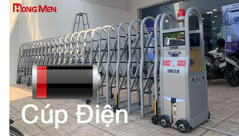Hướng dẫn đóng mở cổng xếp tự động khi mất điện