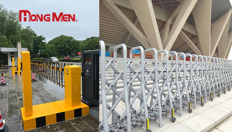 So sánh công năng và cấu tạo của cổng xếp tự động và barie