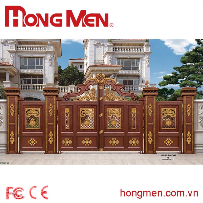 Cổng Nhôm Đúc Nhật Hỏa Liên Châu