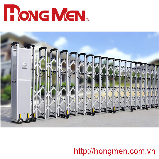 Cổng xếp hợp kim nhôm dân dụng HRG-A31