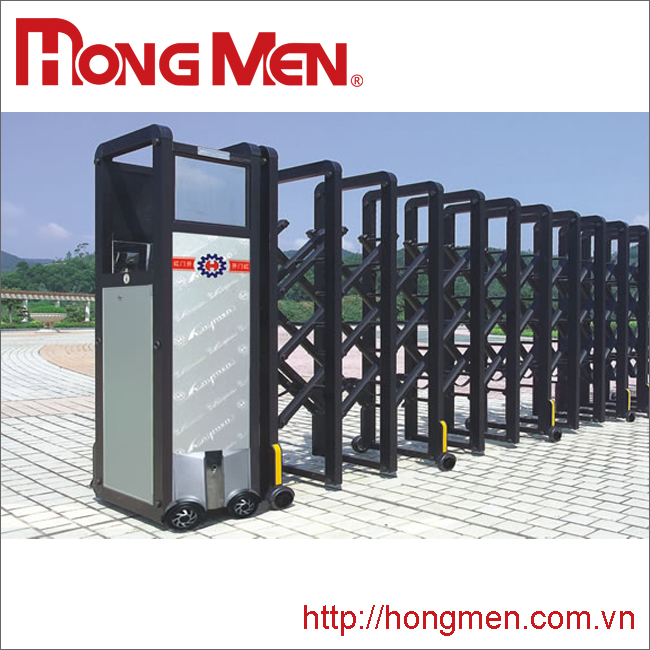 Cửa Cổng Xếp Hắc Trân Châu B - Đầu Bằng