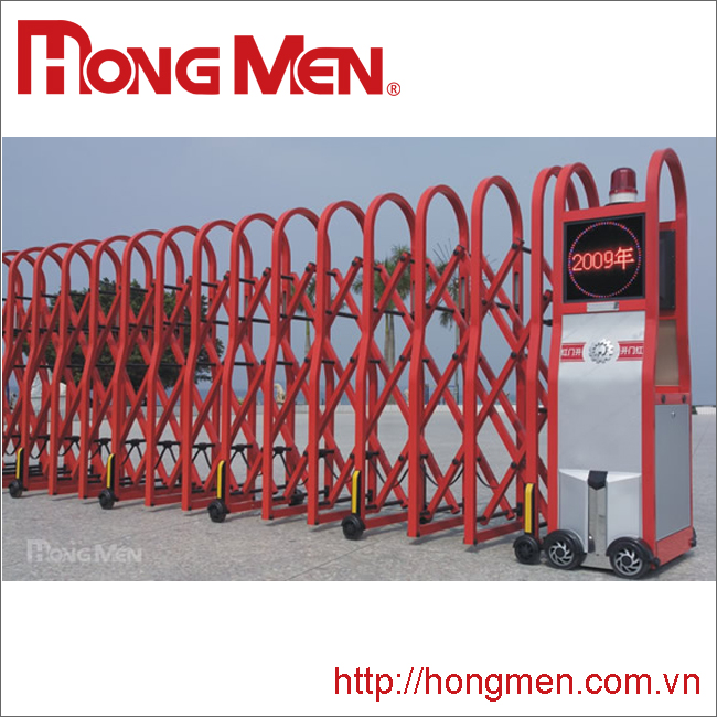 Cửa cổng xếp hợp kim nhôm Khúc Mỹ SQM-R