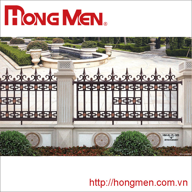 Hàng rào hợp kim nhôm HM-AL-ZL-305
