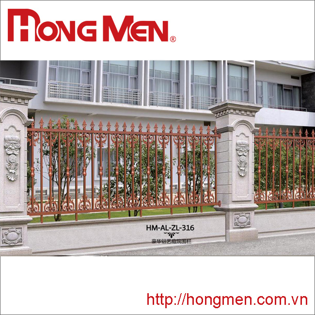 Hàng rào hợp kim nhôm HM-AL-ZL-316