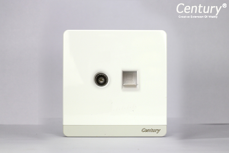Ổ cắm dây mạng + máy tính Q1W-T06